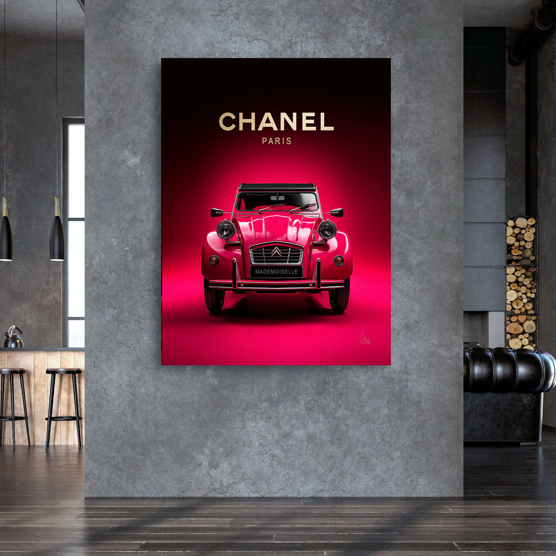 Chanel Rouge Mademoiselle Wandbild