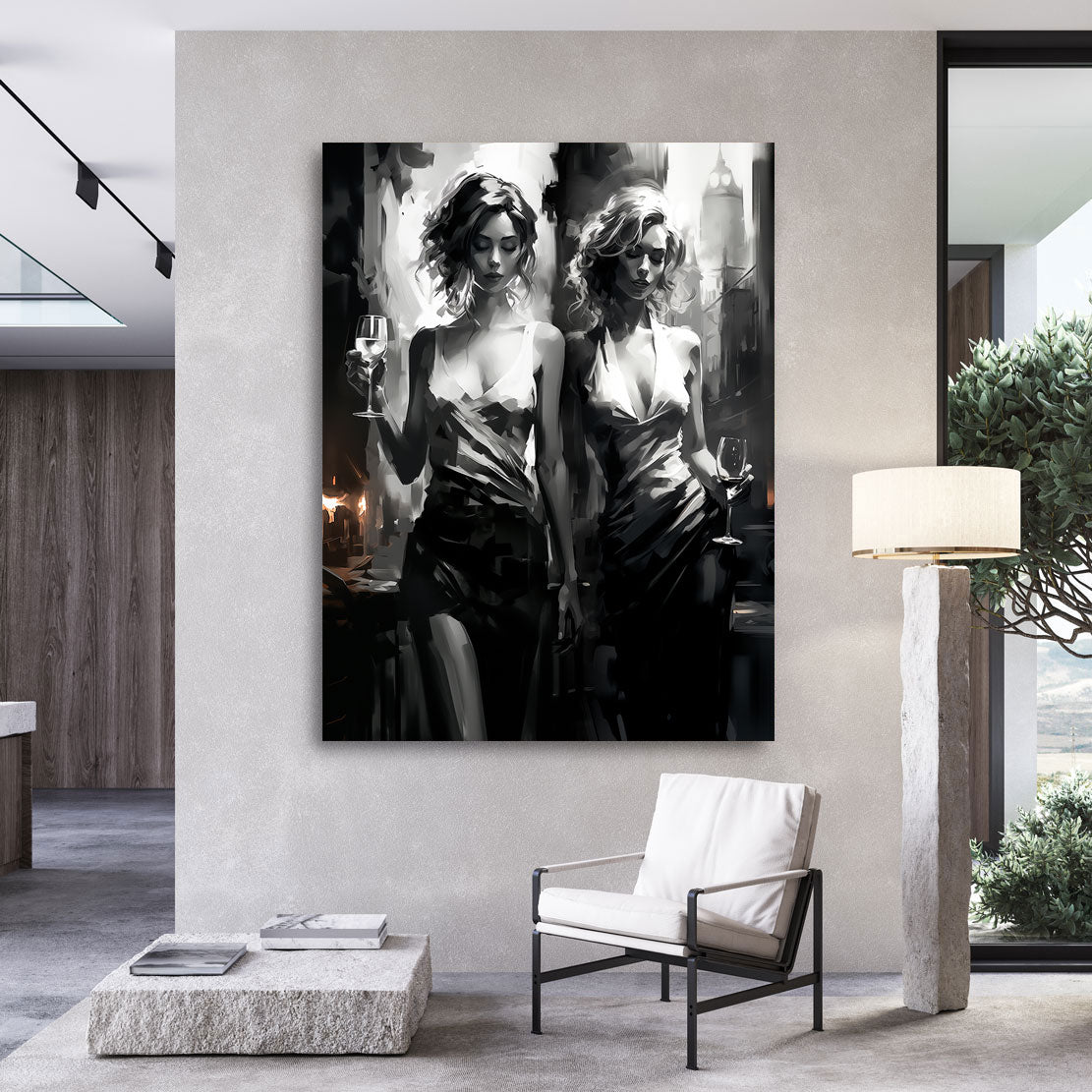 Wandbild Two Girls