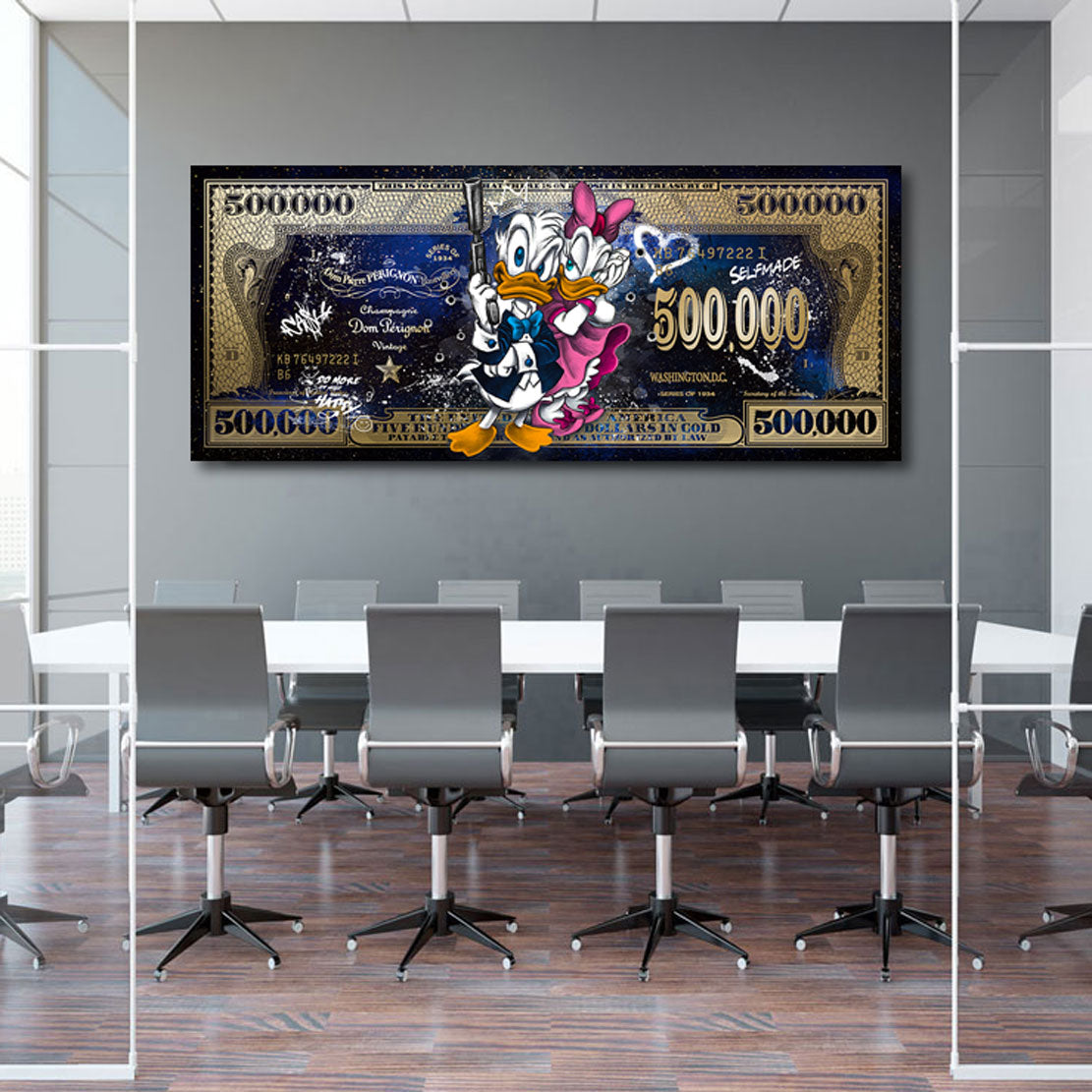 Wandbild Donald & Daisy Duck Dollar Lifestyle