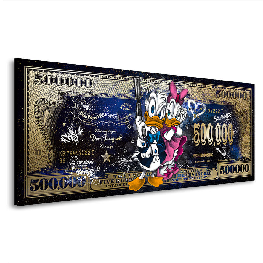 Wandbild Donald & Daisy Duck Dollar Lifestyle