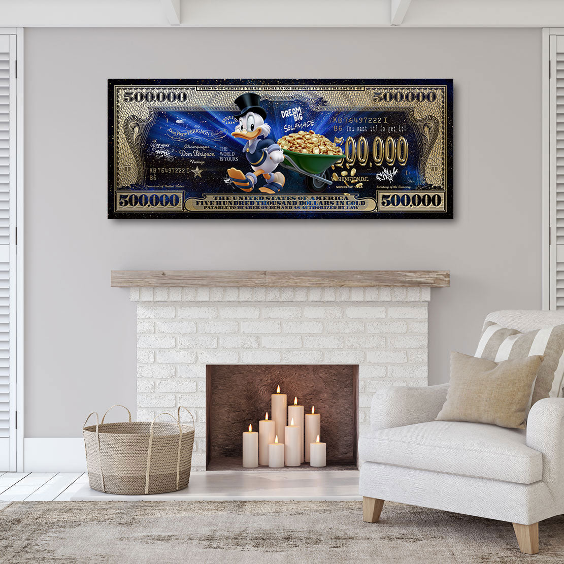Dagobert Duck Money Rush Wandbild