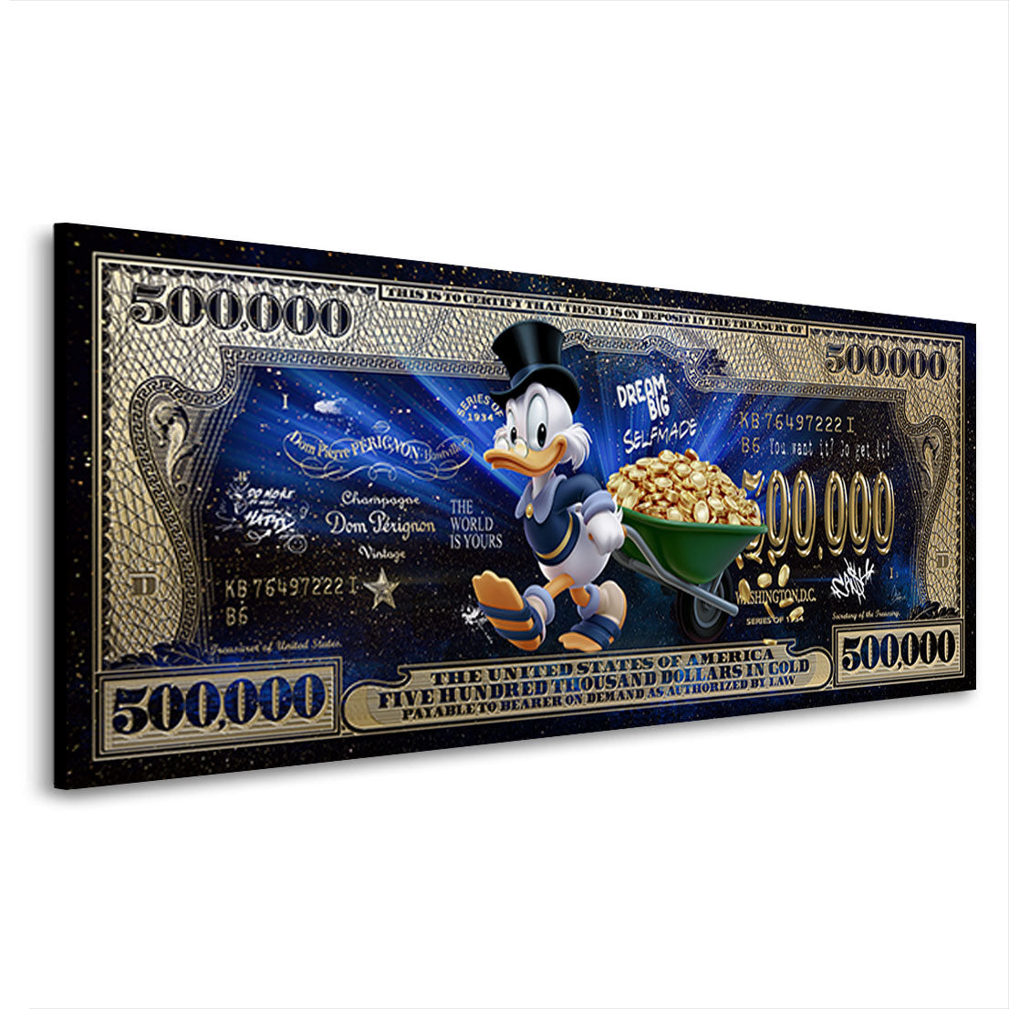 Dagobert Duck Money Rush Wandbild