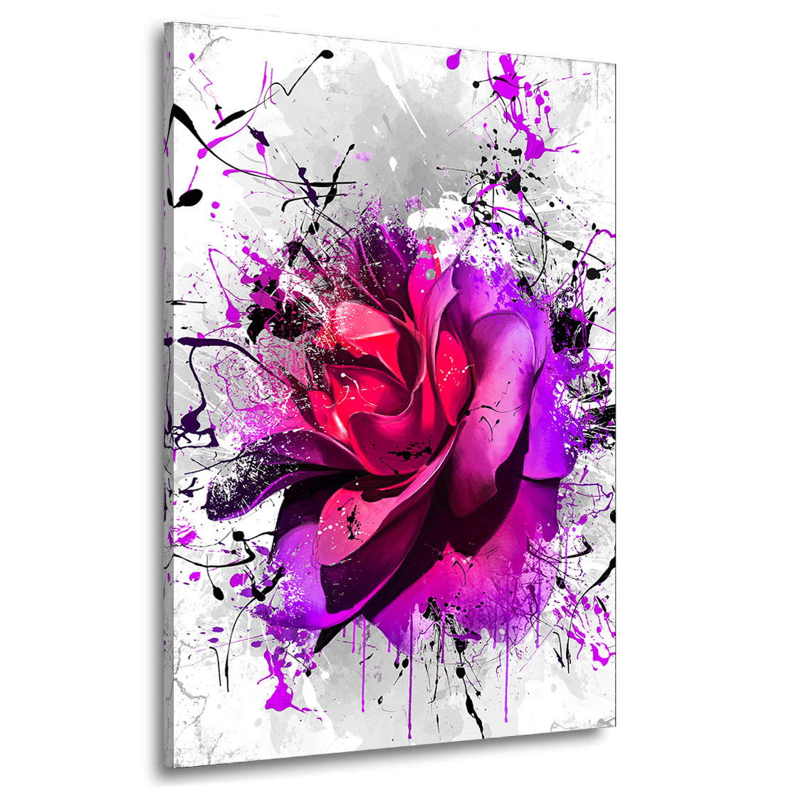 Wandbild Leinwandbild abstrakt Rose