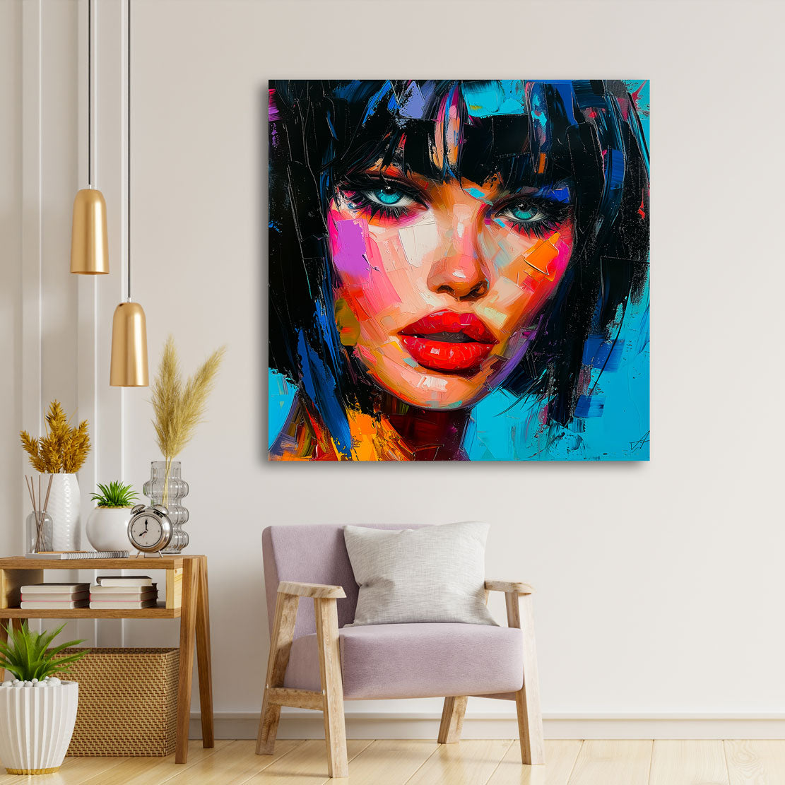 Pop Art Wandbild Beauty Face
