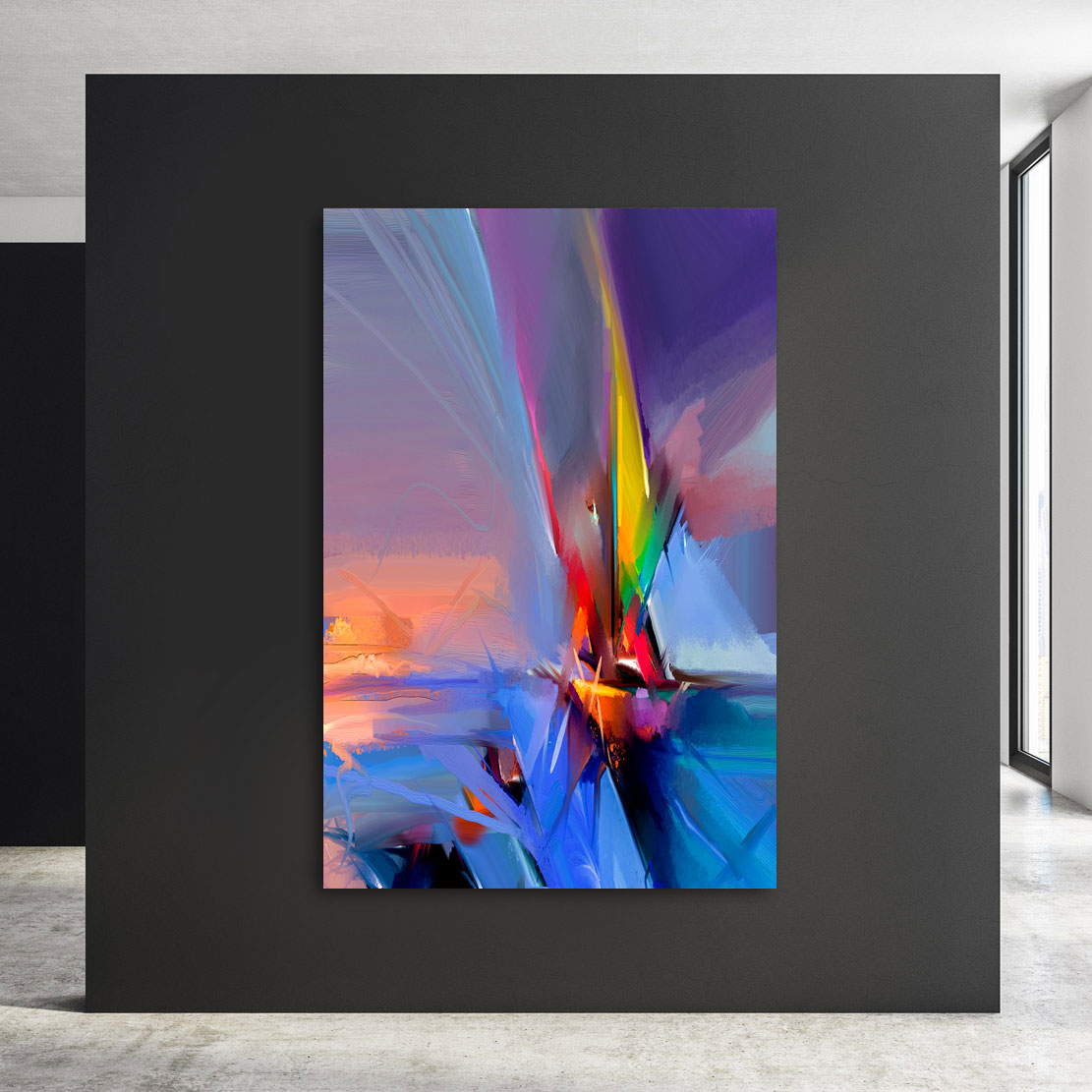 Wandbild Leinwandbild Abstrakt Meerblick