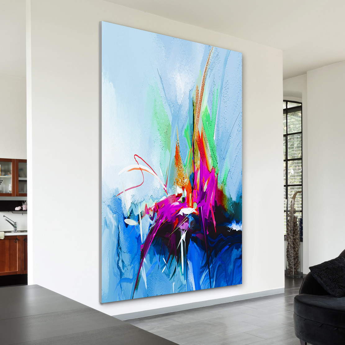 Wandbild Leinwandbild Abstrakt Sky