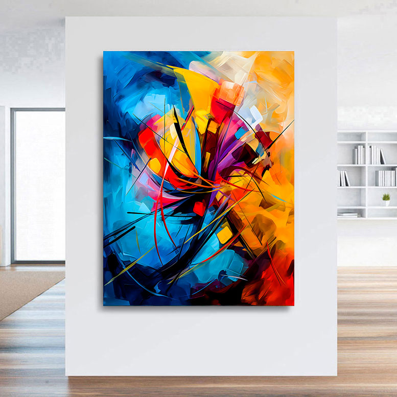 Abstraktes Wandbild Color Storm