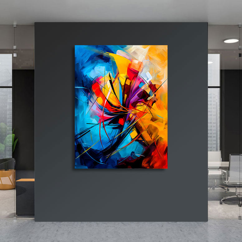 Abstraktes Wandbild Color Storm