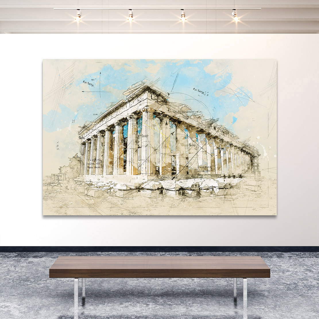 Wandbild Leinwandbild Griechenland Akropolis
