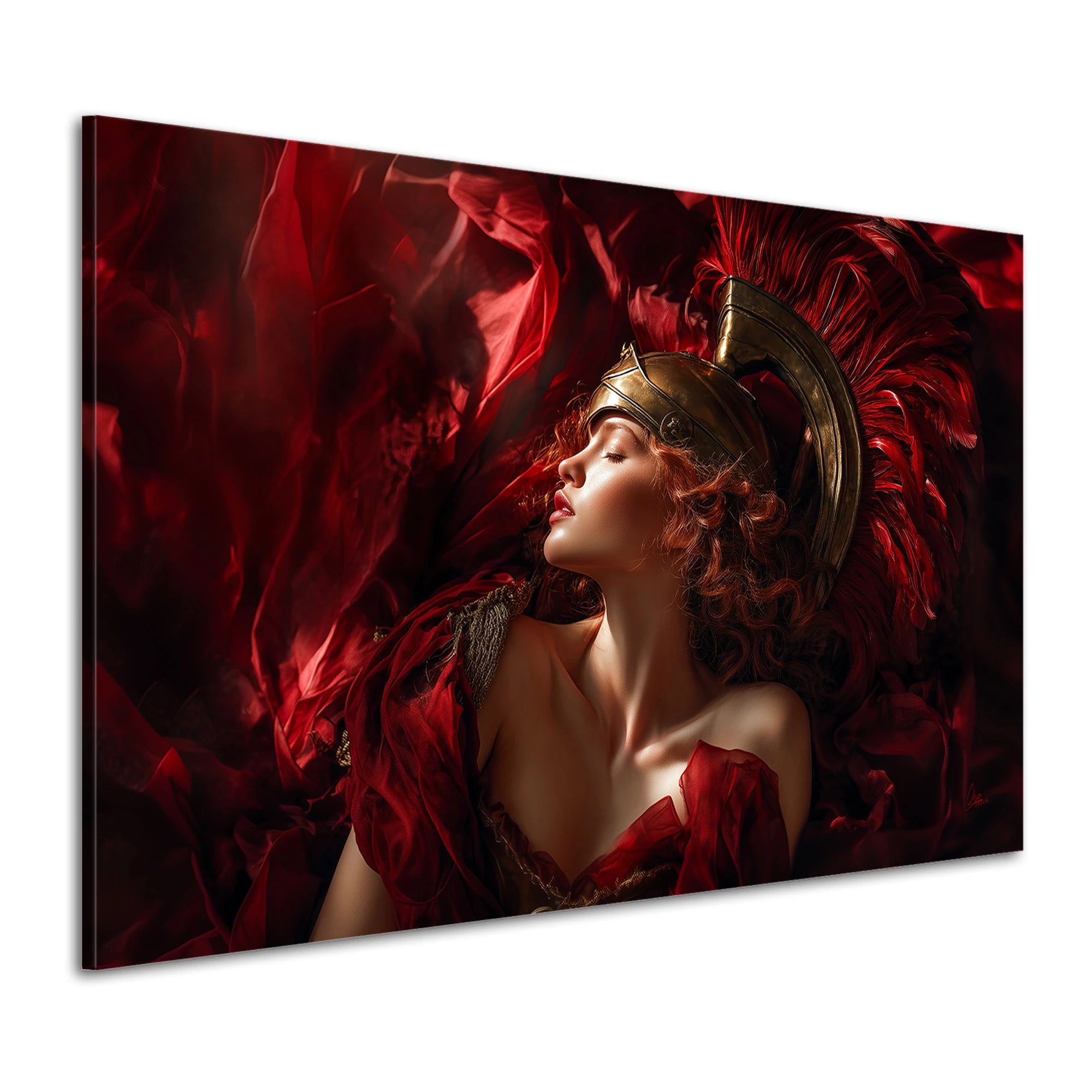 Gladiatorin Bild in Rot von MENZART