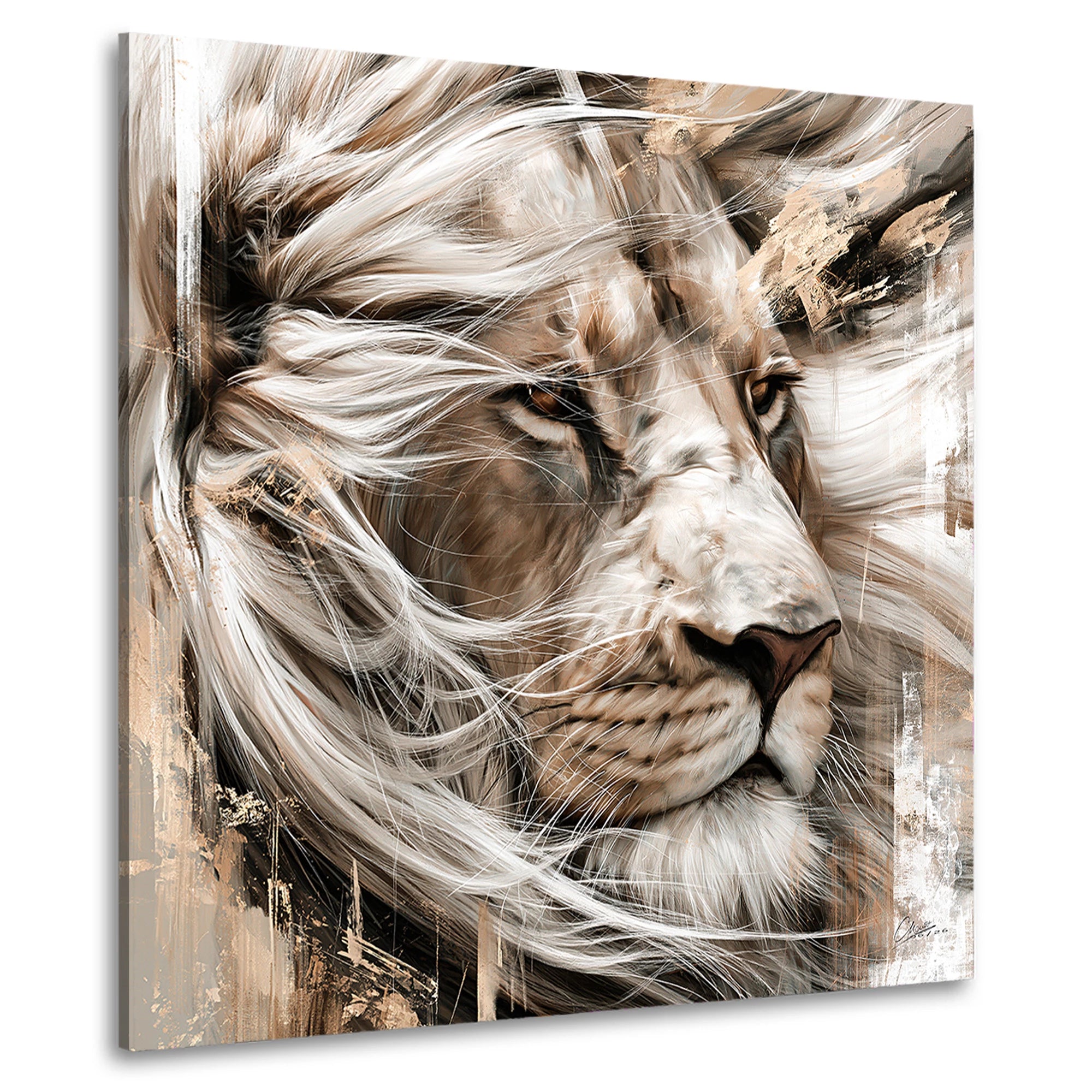 Löwe Svanne Wandbild