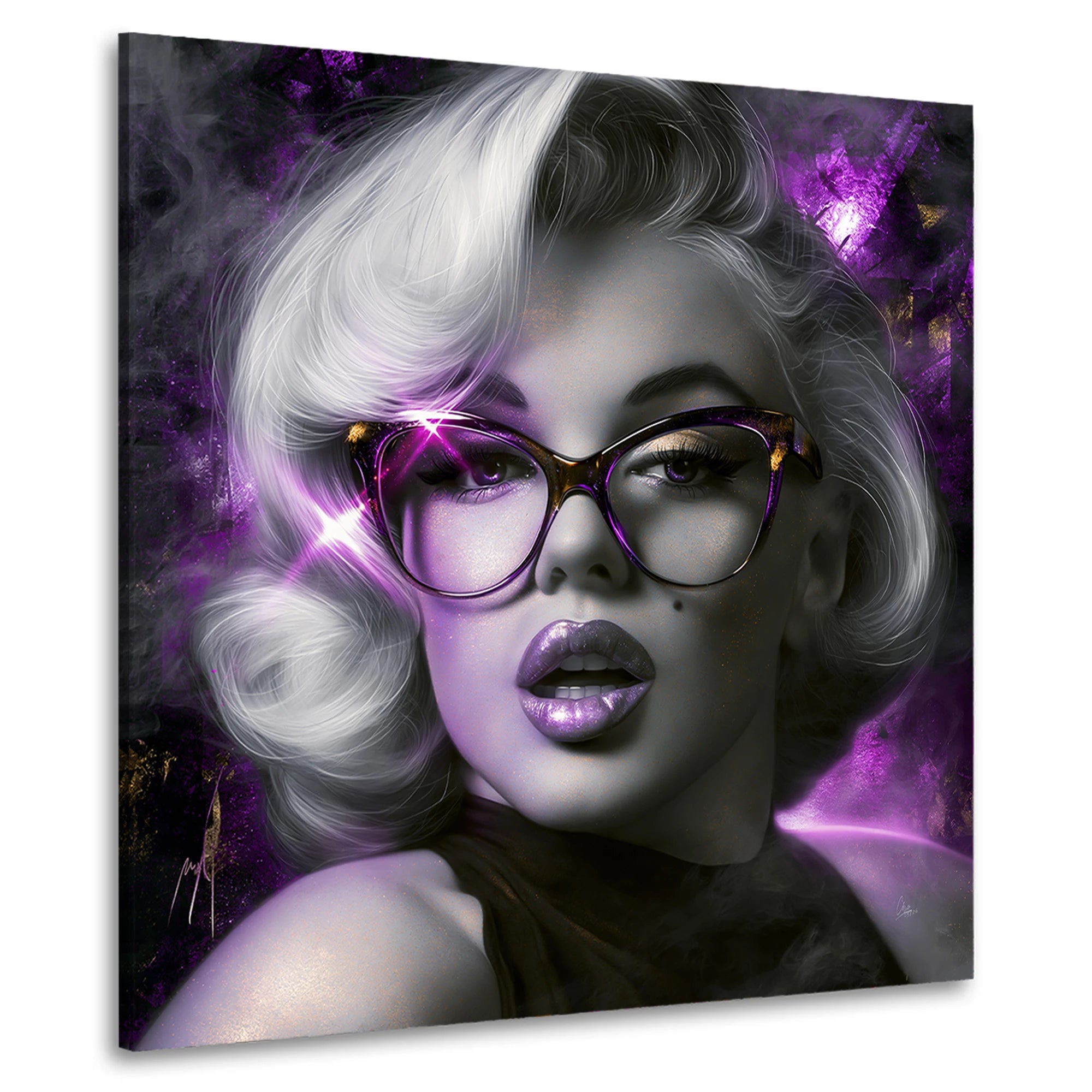 Marilyn Purple Vision Wandbild