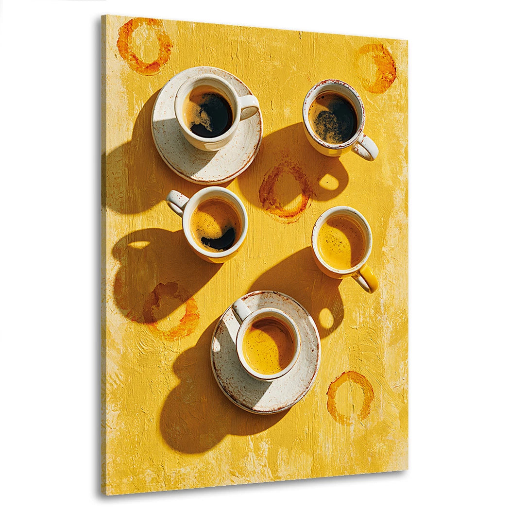 Kaffee Sonnenspiel Wandbild