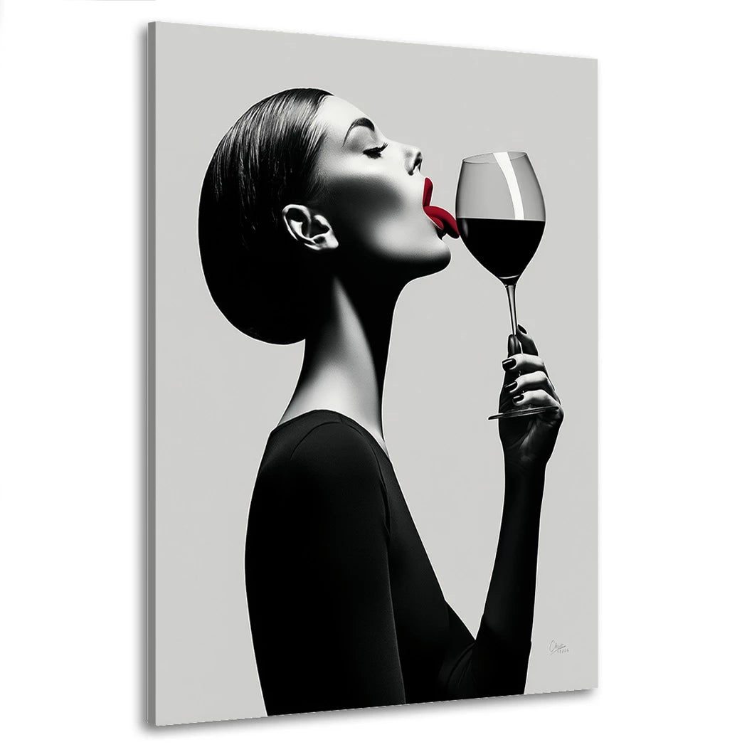 Wine Kiss Wandbild