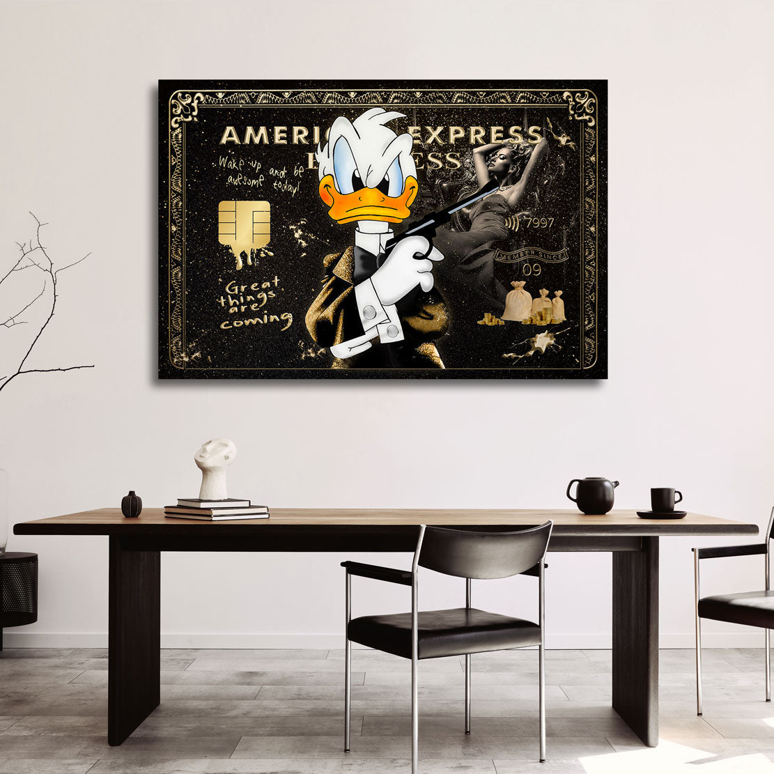 Pop Art Wandbild Donald James Bond Amex Style