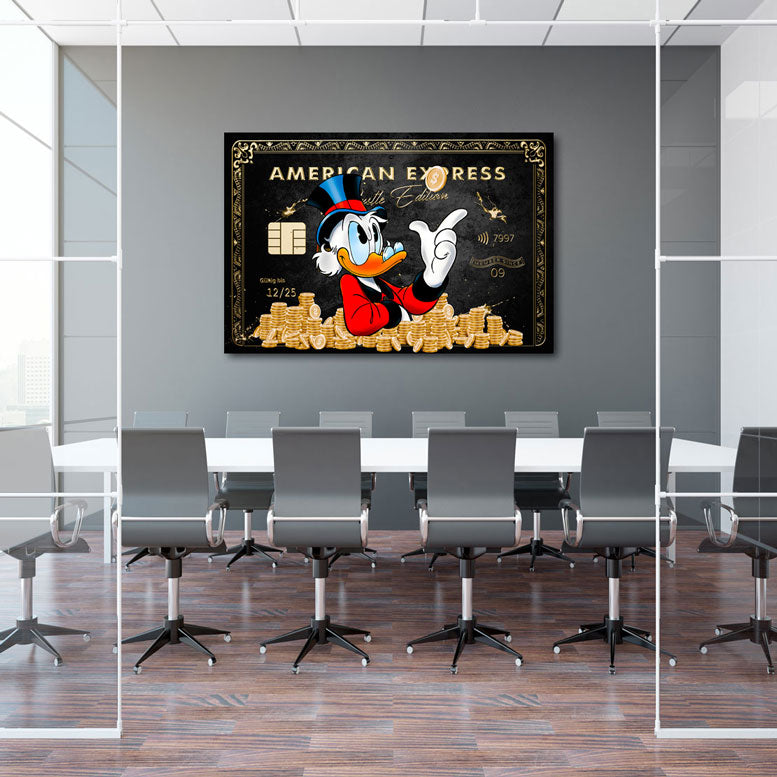 Wandbild Dagobert Amex Gold Edition
