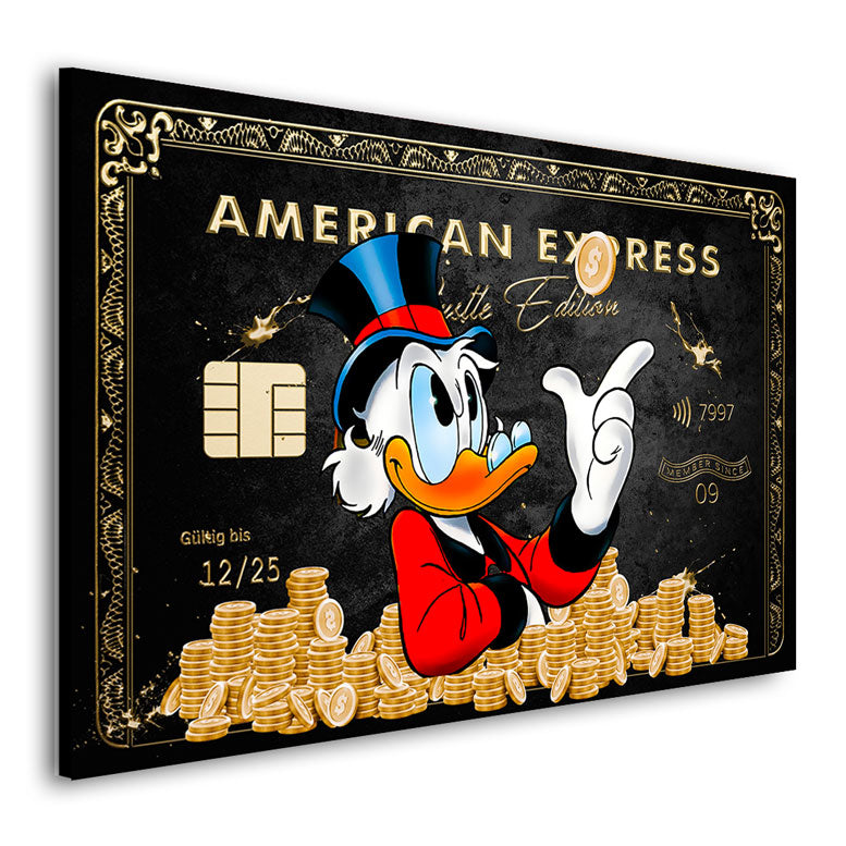 Wandbild Dagobert Amex Gold Edition