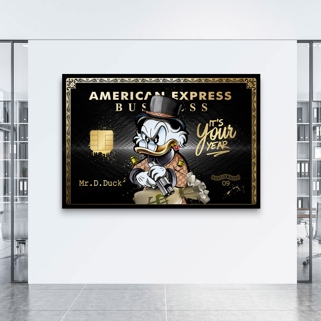 Leinwandbild Dagobert Amex Its your Year Pop Art Style