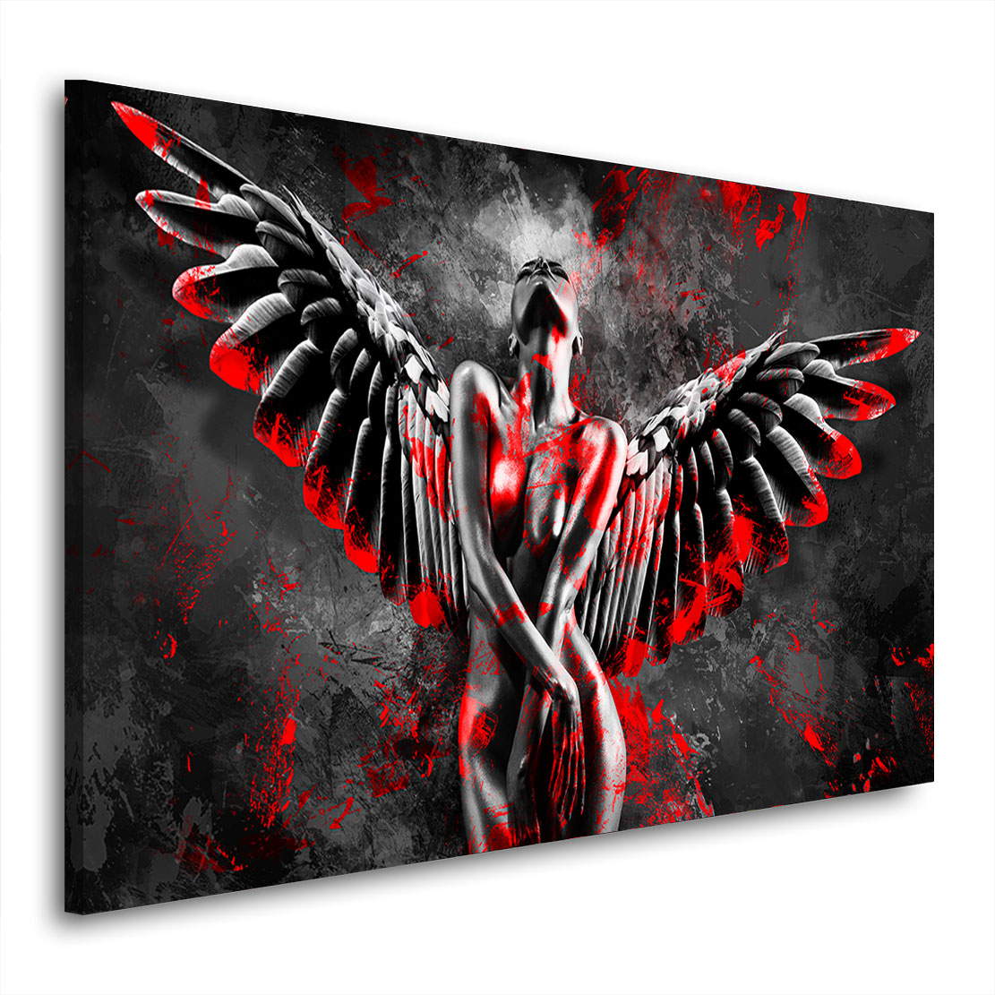 Leinwandbild Sensual Angel Red Style Abstrakt