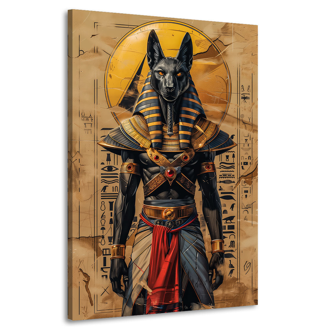 Mystisches Anubis Wandbild