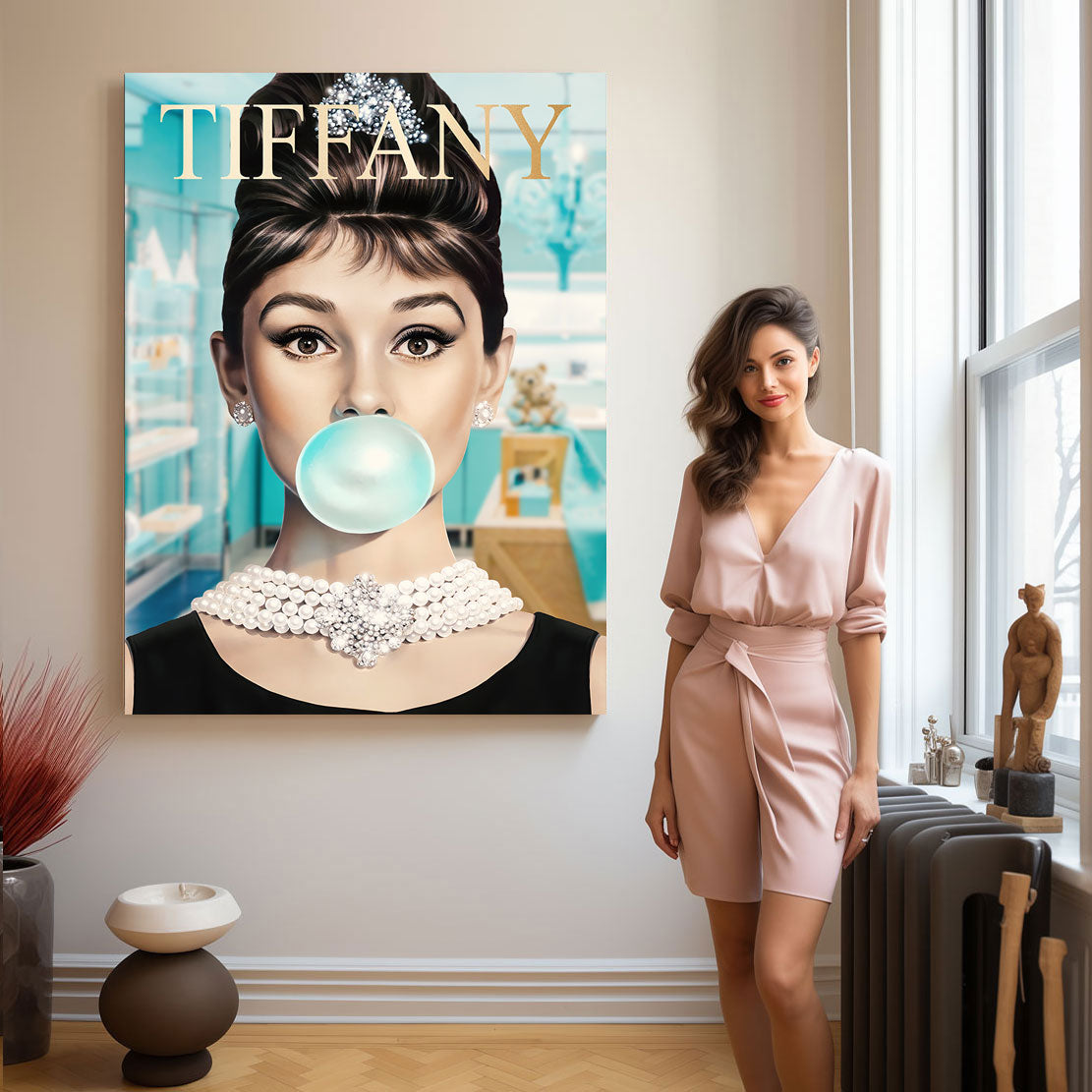 Wandbild Audrey Tiffany Bubble