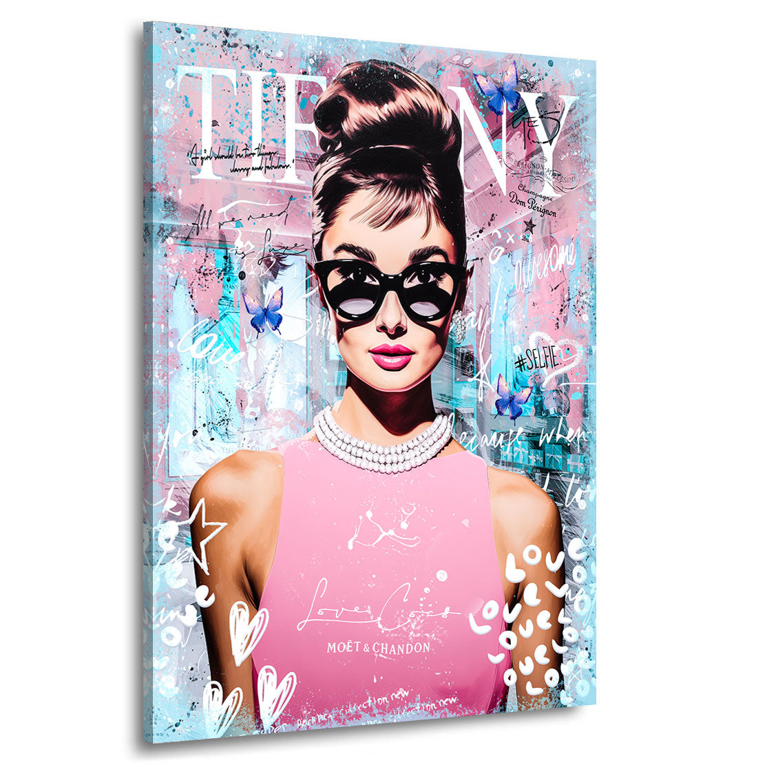Audrey Love Tiffany Wandbild