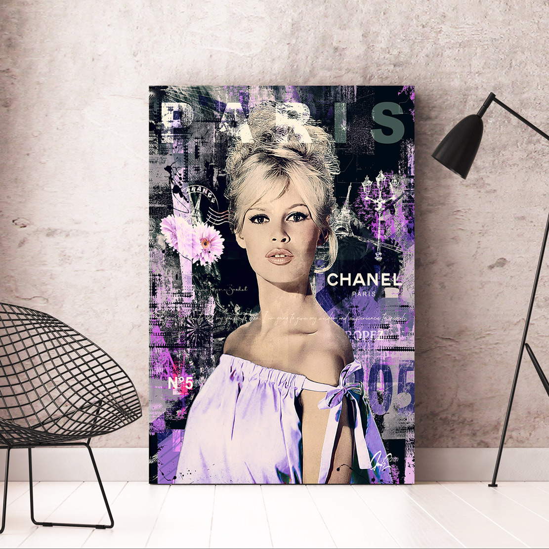 Wandbild Brigitte Bardot Paris