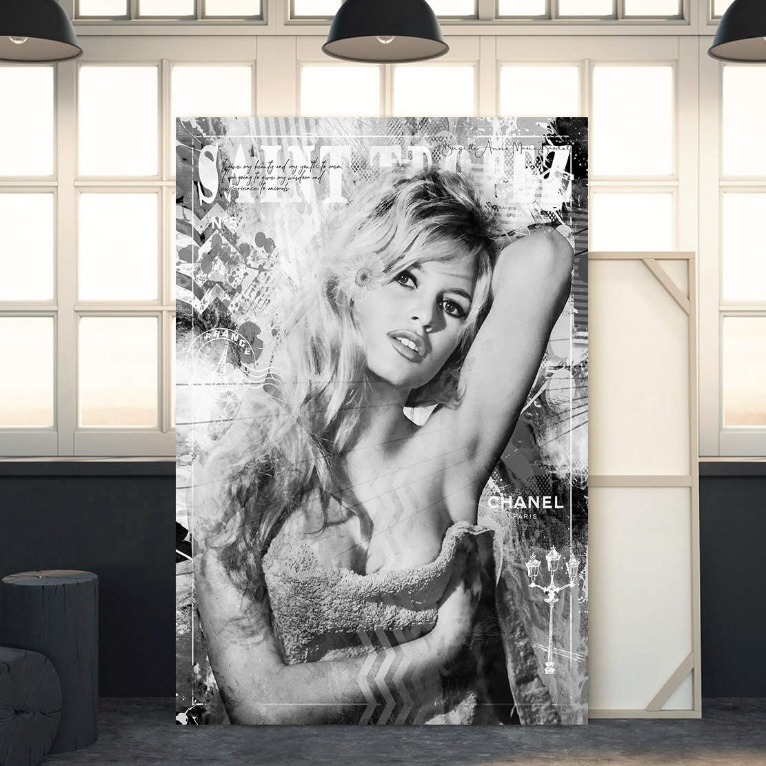 Wandbild Brigitte Bardott St. Tropes Pop Art