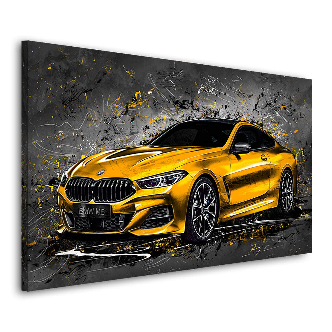 Auto Leinwandbild BMW 8 Abstrakt