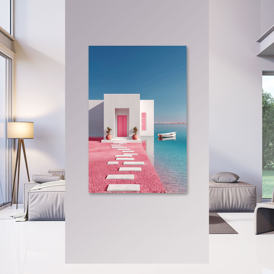 Azure Serenity Escape Wandbild