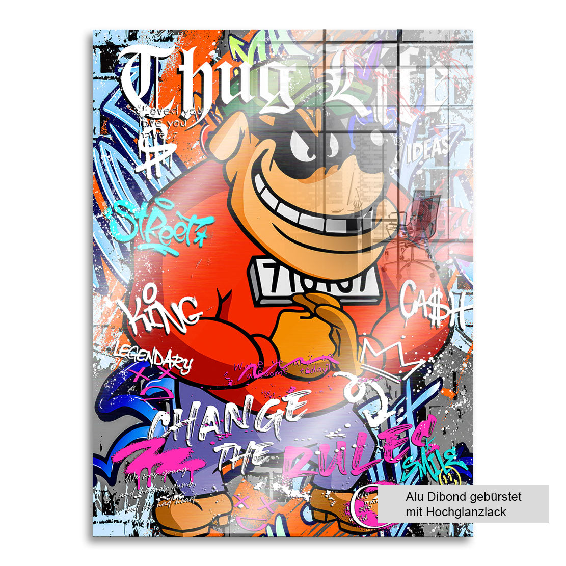 Pop Art Wandbild Panzerknacker Thug Life