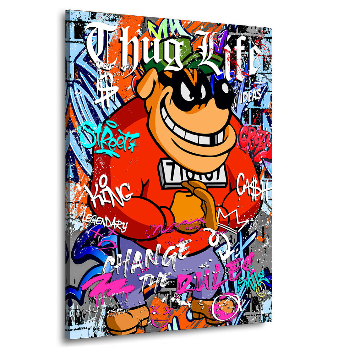 Pop Art Wandbild Panzerknacker Thug Life