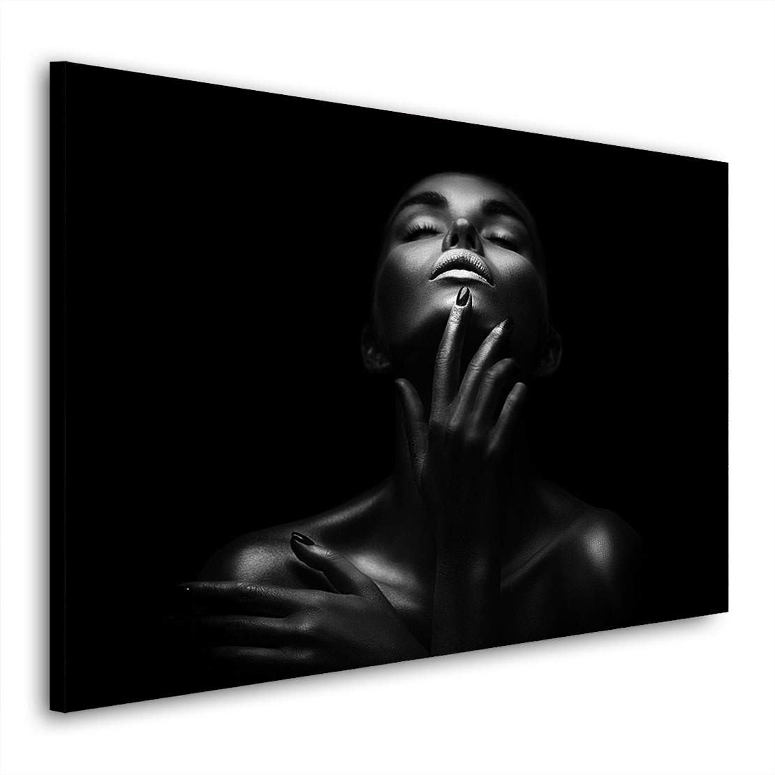 Wandbild sensual dark Woman Silver
