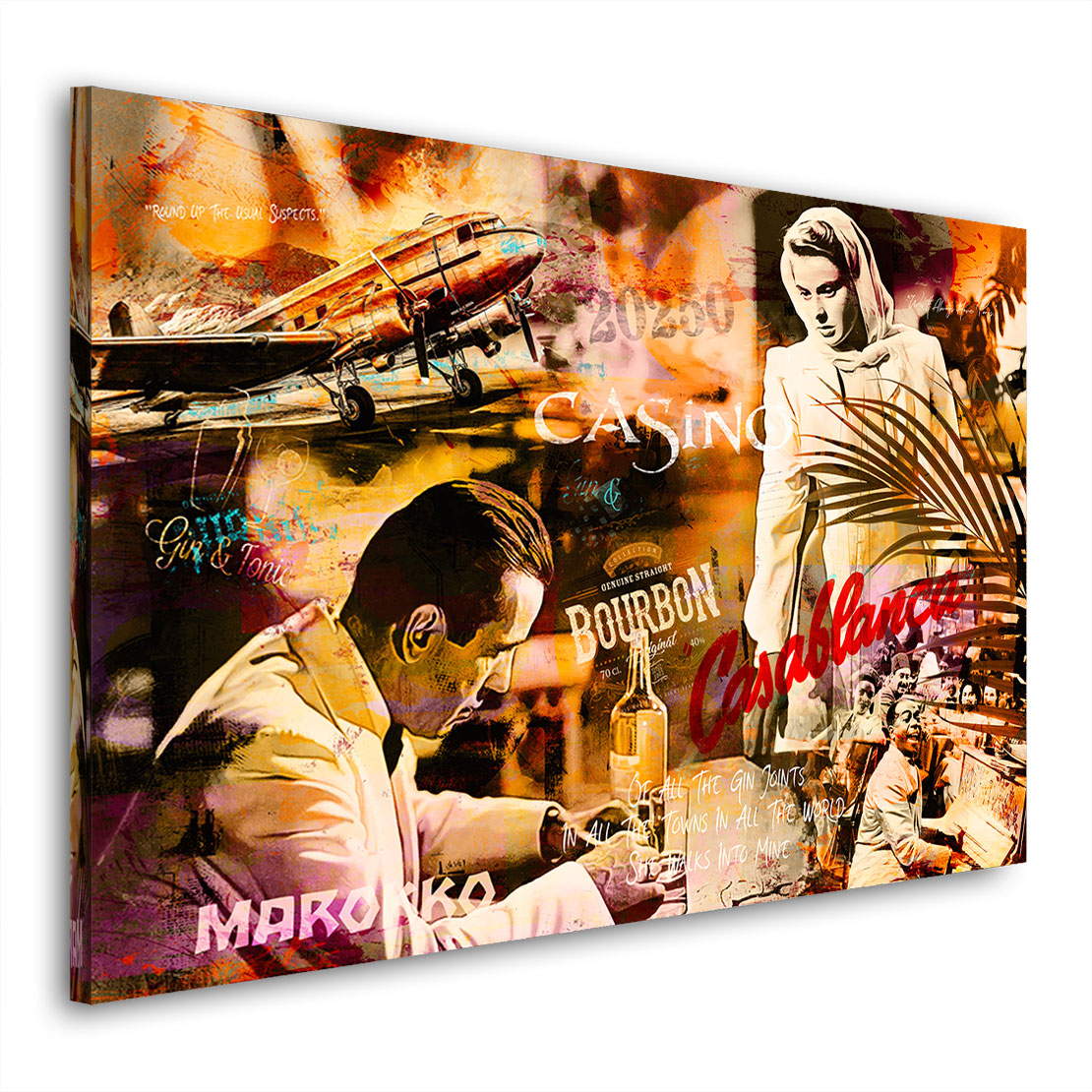 Wandbild Leinwandbild Casablanca Humphrey Bogart Pop Art