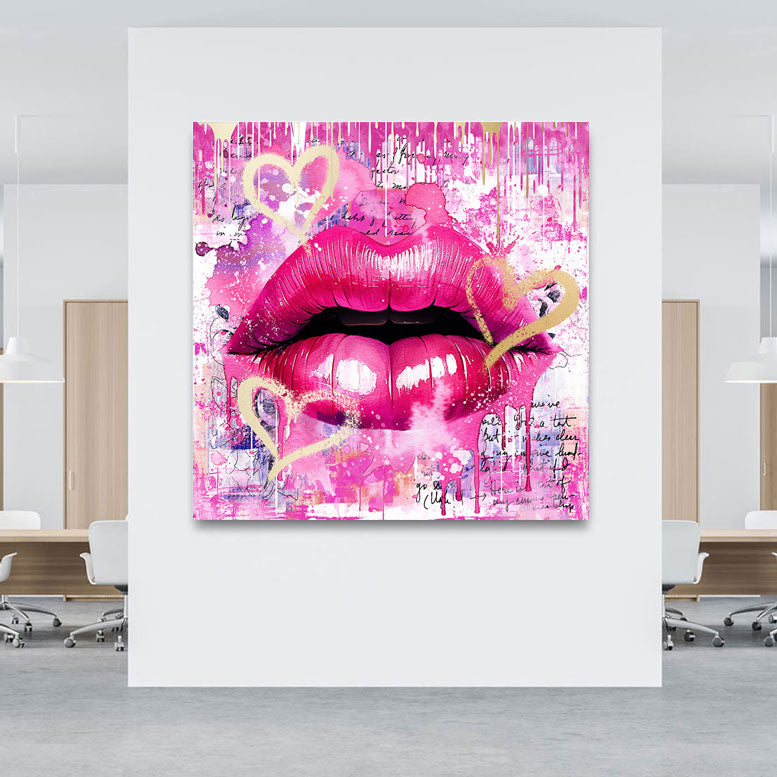 Pop Art Wandbild Sweet Lips