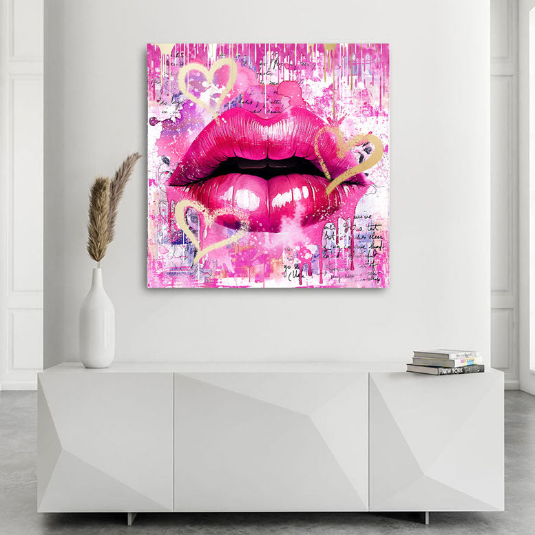 Pop Art Wandbild Sweet Lips