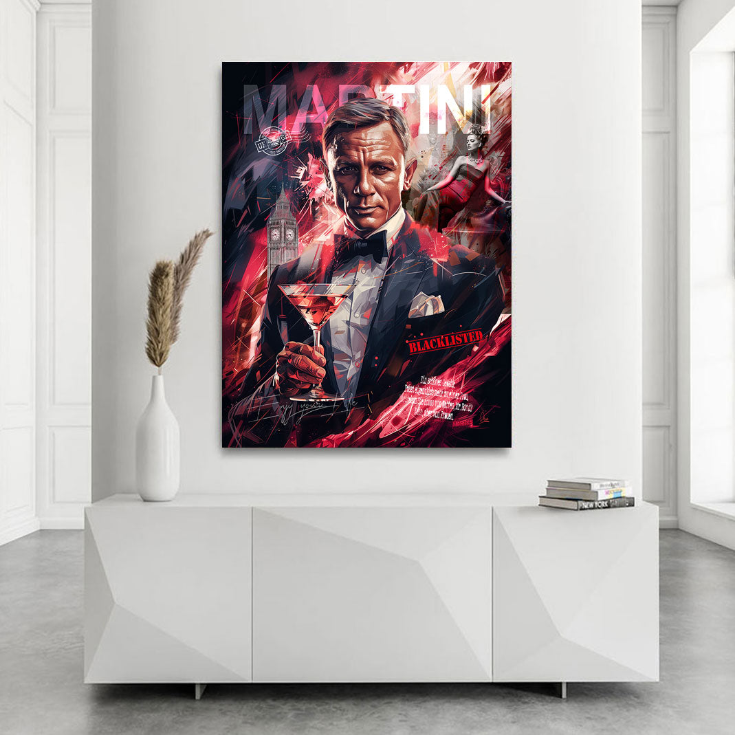 James Bond Pop Art Wandbild