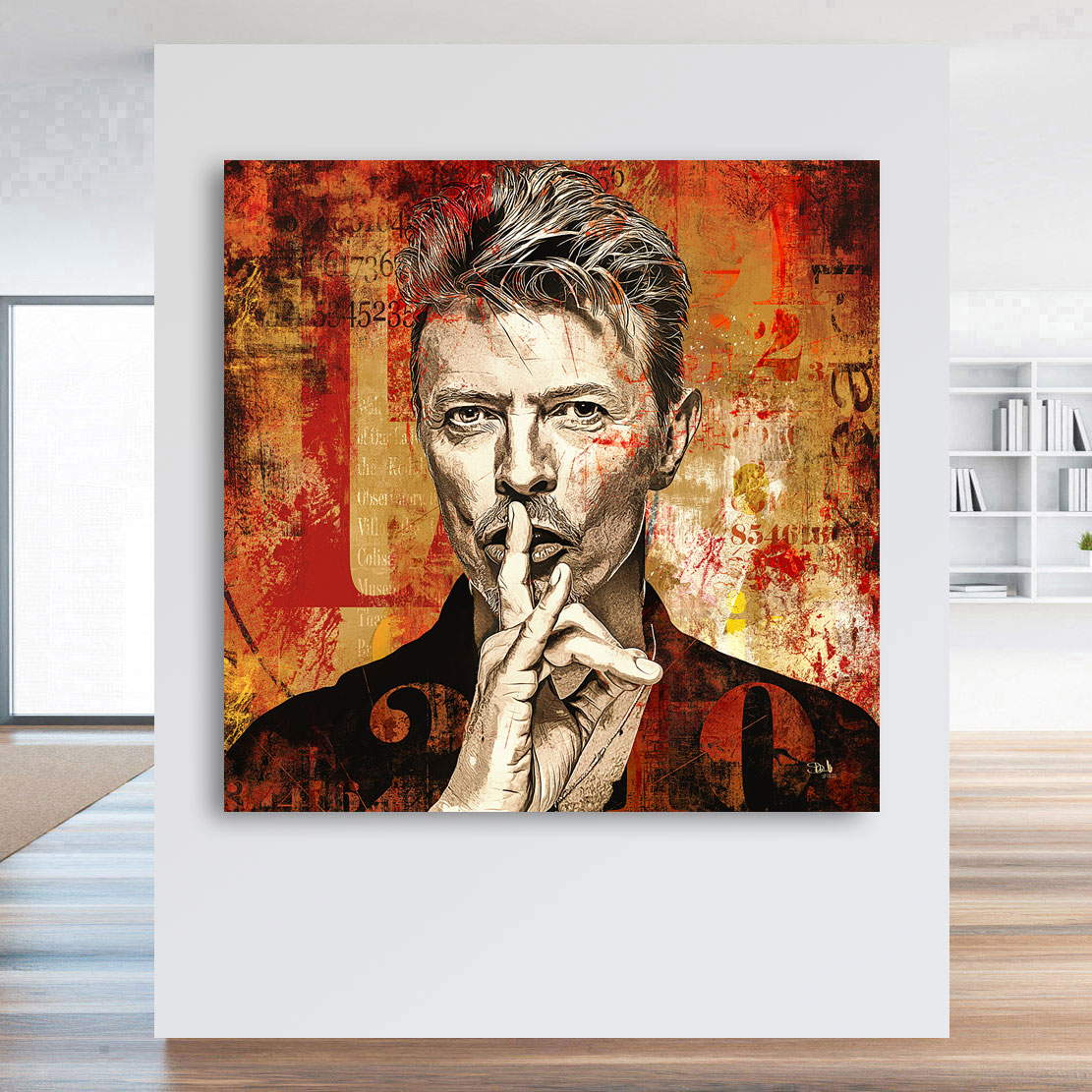 Wandbild Leinwandbild David Bowie Vintage Style