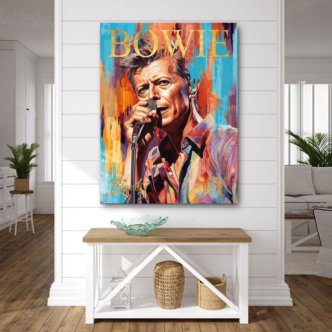 Wandbild Bowie Abstrakt