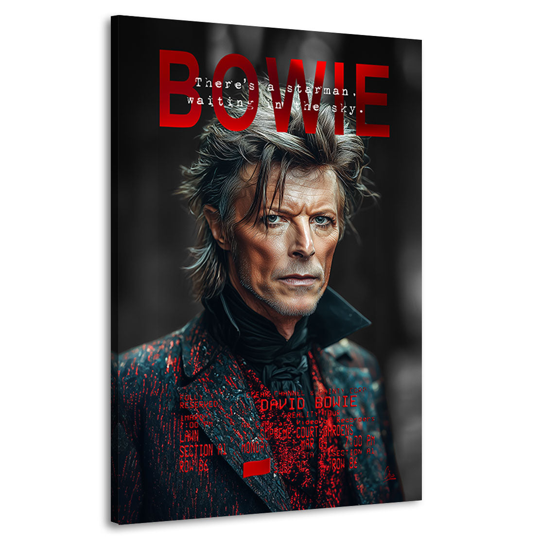 Bowie Starman Wandbild