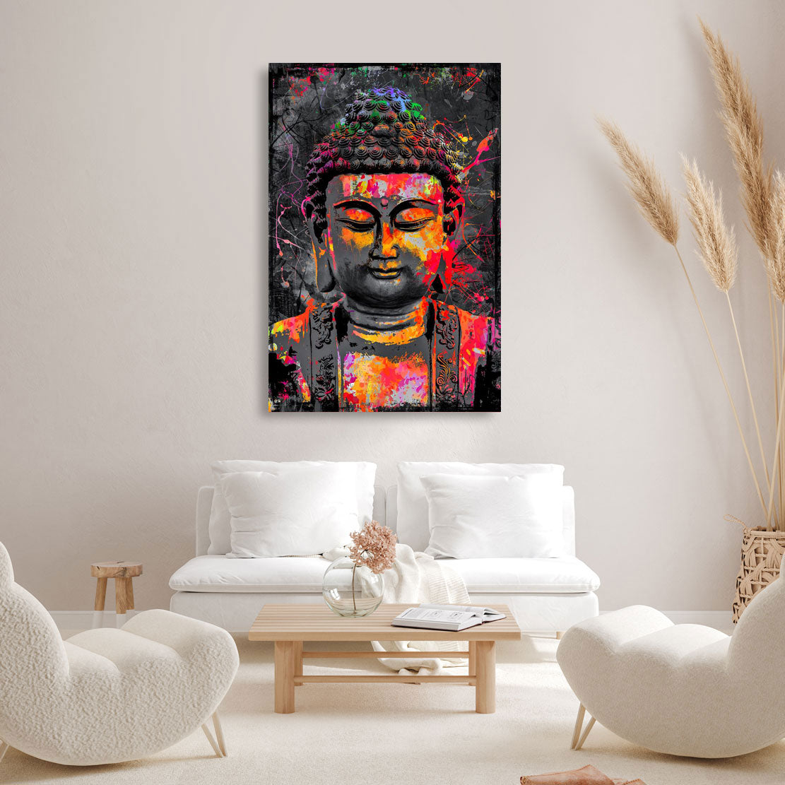 Wandbild Buddha Pop Art