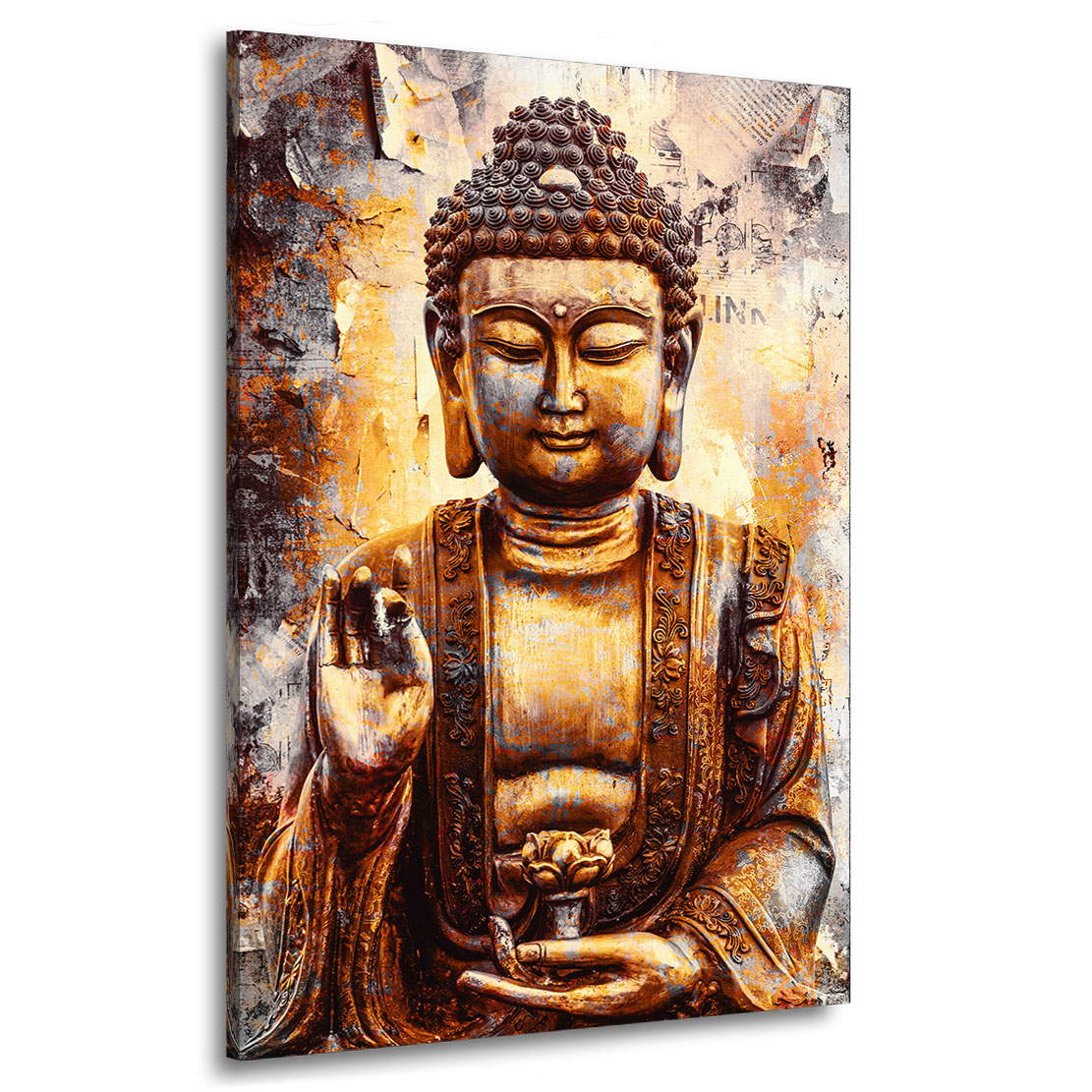 Wandbild Buddha Vintage