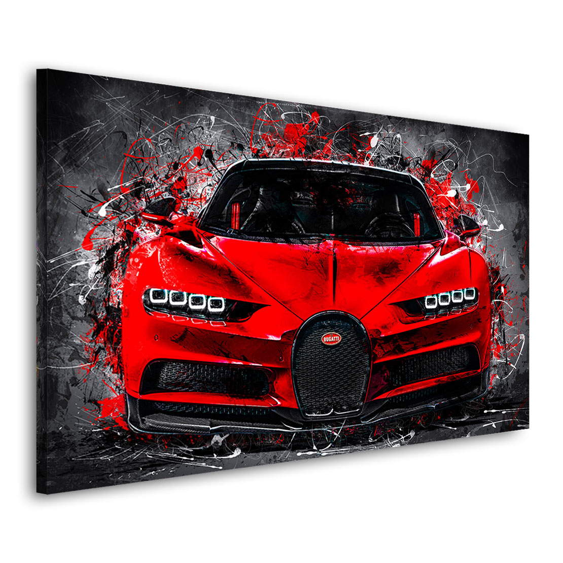 Auto Leinwandbild Bugatti Red Style
