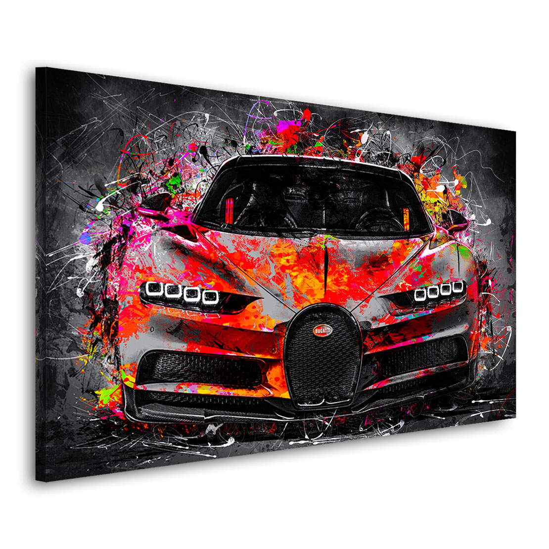 Auto Leinwandbild Bugatti Pop Art Style