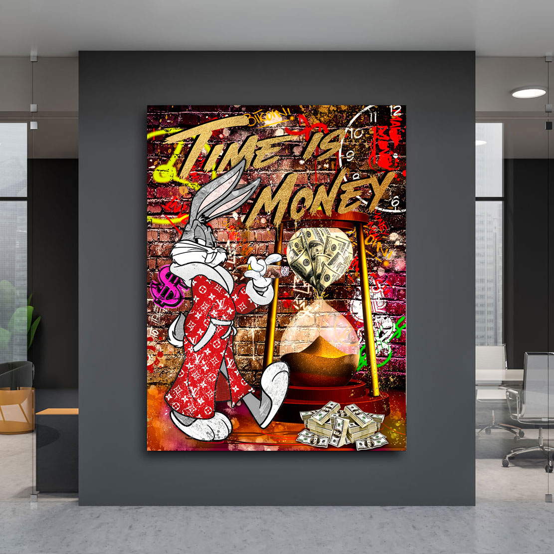Leinwandbild Mr. Bunny Money Time