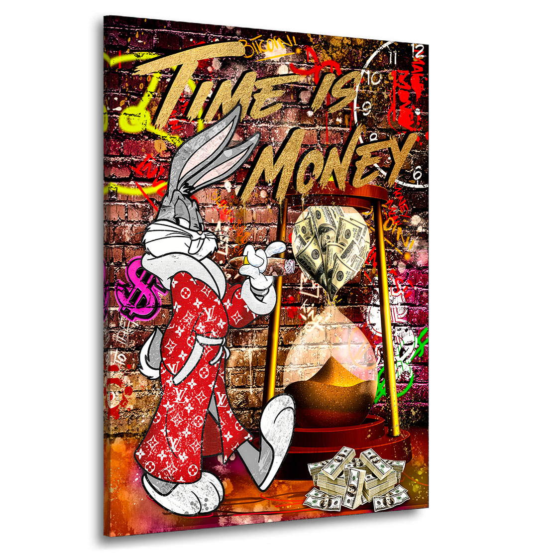 Leinwandbild Mr. Bunny Money Time