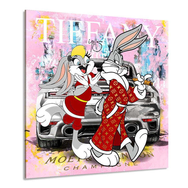 Pop Art Wandbild Tiffany Bunny 911