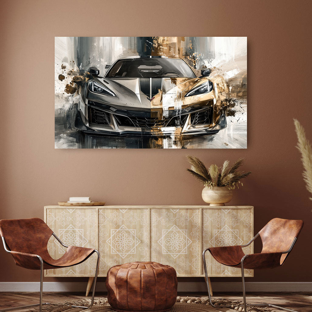 Corvette C8 Vision Wandbild