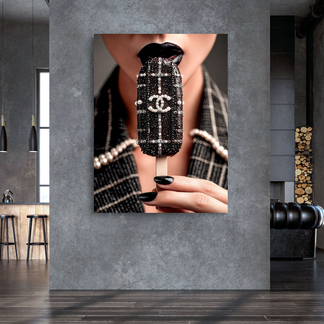 Chanel Noir Extravagance Wandbild