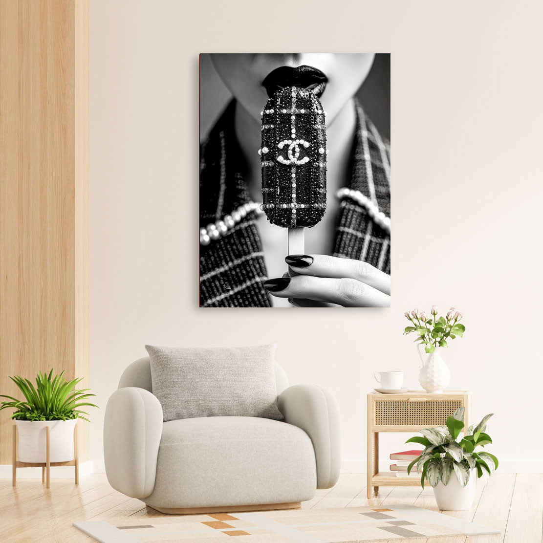 Chanel Noir Wandbild